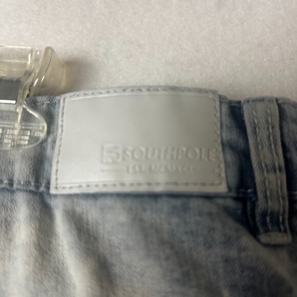 Southpole Men's 44x33‎ Moto Hip Hop Stretch Denim Acid Wash Distressed Jeans - Picture 5 of 5